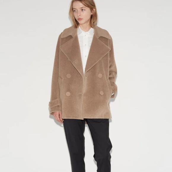 MM6 Maison Martin Margiela Tan Pea Coat - Picture 4 of 16